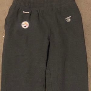 Pittsburgh Steelers team issued sweatpants bundle.